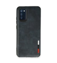 Samsung Galaxy A03s Kılıf Loop Deri Silikon - Lacivert