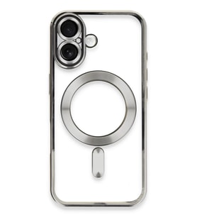 Newface Apple iPhone 16 Kılıf Kross Magneticsafe Kapak - Gümüş