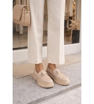 Kadın Nude Tokalı Loafer Ayakkabı