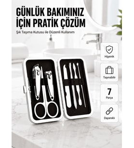 Taşınabilir Çantalı Çok Fonksiyonlu Bakım Seti