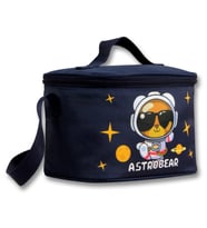 Ümit Çanta 5046 Isı Yalıtımlı Erkek Çocuk (Astronot Ayıcık Baskılı, Lacivert Beyaz Renkli) Beslenme Çantası (Çok Renkli)