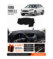 FORD FOCUS 3.5 STATİON WAGON (2014-2018) Uyumlu Torpido Örtüsü Torpido Kılıfı - Siyah