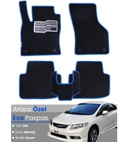 HONDA CİVİC FB7 SEDAN (2012-2015) Uyumlu EVA Paspas Tam Set–Araca Özel Tasarım,Su Geçirmez