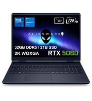 Dell Alienware 16 Aurora Intel Core 7-240H 32GB DDR5 2TB SSD RTX5060 8GB 16 inç 2K WQXGA 120Hz WVA W11 Home Gaming Laptop (AC16250-C716156Wv2)