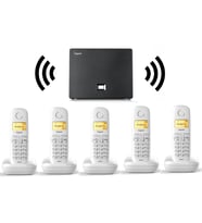 Gigaset 5 Dahili Dect Telsiz Kablosuz Telefon Santrali Beyaz