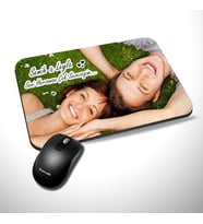Kişiye Özel Fotoğraflı İsim ve Mesaj Baskılı Mouse Pad