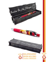 Galatasaray Orijinal Lisanslı Uçlu Kalem Ahşap Kutulu (Sarı-Kırmızı)