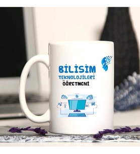 Bilişim Teknolojileri Öğretmenine Özel Öğretmenler Günü Hediyesi Kişiye Özel Kup