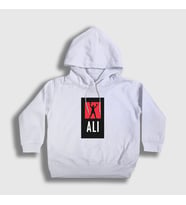 Presmono Unisex Çocuk Beyaz Victory Muhammed Ali Kapüşonlu Sweatshirt 230931tt (Beyaz)