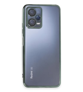 Newface Xiaomi Redmi Note 12 5G Kılıf Razer Lensli Silikon - Yeşil