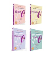 Karekök Yayınları AYT Türev İntegral Fonksiyon Limit Sıfır Serisi Karekök (4 Kitap) (Çok Renkli)