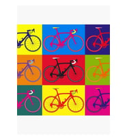 Bisiklet Andy Warhol Pop Art Tablo Ahşap Poster Dekoratif