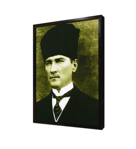 Kalpaklı Atatürk Çerçeveli Mdf Tablo