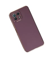 Newface Xiaomi Mİ 11 Lite Kılıf Volet Silikon - Mor