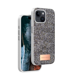 Onegif Apple İphone 15 Bright Simli Kapak - Gümüş