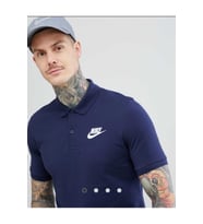 Nike Sportswear Polo Cotton Tee Navy Polo Yaka Tişört Lacivert