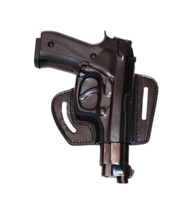 Beretta F 92 Deri Tabanca Kılıfı Siyah Baskılı Açık
