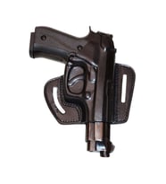 Beretta F 92 Deri Tabanca Kılıfı Siyah Baskılı Açık