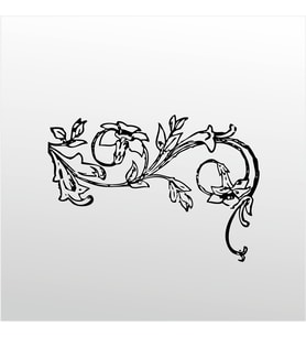Folyo Sticker Çiçek Deseni ADKPQUY341 70cm Uzunluk (Karışık)