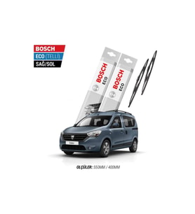 Dacia Dokker 2014 Model Silecek Takımı Bosch Eco (telli)
