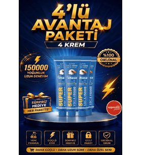 Orijinal Super Viga 150000 Gecktirici Krem 4 Adet Avantaj Seti Erkeklere Özel Güçlü Formül Gizli Gönderim %100 Orijinal Ürün
