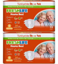 FreshLife Yetişkin Hasta Bezi Bel Bantlı S - Küçük - Small 60 Adet (2PK*30)