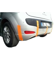 Fiat Punto Uyumlu Evo (2010 Sonrası) Arka Tampon Eki - Difüzör (Plastik)