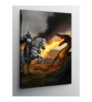 Kanvas Tablo Ejderha Ile Savaş 70 X 100 Cnvsdkey-125706-70-100