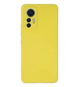 Mi 12 Lite Kılıf Nano içi Kadife Silikon - Sarı