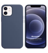 Microsonic Apple iPhone 12 Mini Kılıf Liquid Lansman Silikon Gri