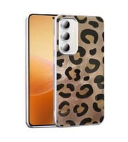 Samsung Galaxy S24 FE Uyumlu Kılıf Desenli Zore Mep Kapak (Gold)
