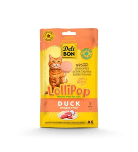 Delibon Lolipop Ördekli Kedi Ödül Maması 6'lı