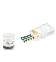 Cat6 Ez Rj45 Konnektör - 100 Adet Şeffaf / Özel Plastik Kutulu ND2407