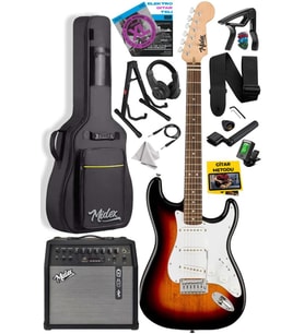 Midex RPH-30SB-50AMP Gül Klavye SSS 50W Amfili Elektro Gitar Seti