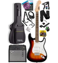 Midex RPH-30SB-50AMP Gül Klavye SSS 50W Amfili Elektro Gitar Seti