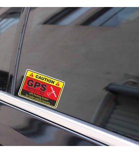 4x uyarı araba Sticker dikkat GPS takip sistemi Etiketi