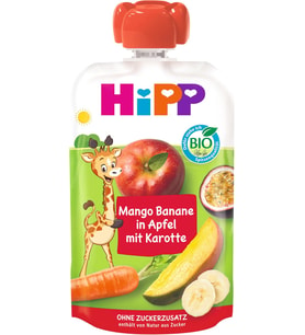 Organik Havuçlu Karışık Meyve Püresi 100 gr