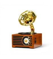 Mini Nostaljik Gramafon Radyo,Şık Tasarım Gramafon Nostalji Radyo