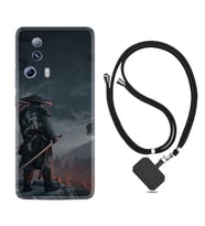 Xiaomi Mi 13 Lite Kılıf Silikon Boyun Askılı İpli Desenli Silikon Warrior 1653