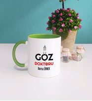 Göz Doktoru Kupa Bardak Yeşil