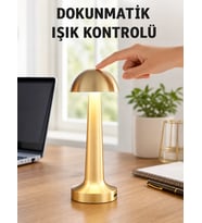 Modern Tasarım Şarjlı Masa Lambası - 1800 Mah Batarya Yeni Nesil