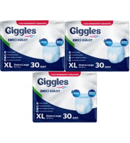 Giggles Hasta Bezi Yetişkin Emici Külot Ekstra Büyük (XL) 90 Adet (3PK*30)