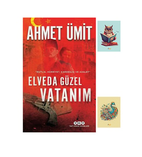 Elveda Güzel Vatanım - Ahmet Ümit - Yapı Kredi Yayınları - Not Defter Seti (Renksiz)