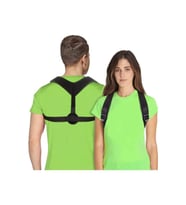 Kelebek Dik Durus Korse Kadın Erkek Sporcu Dik Durma Bel Sırt Omuz Korsesi (Siyah)