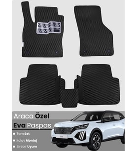 PEUGEOT 2008 (2020-2025) Uyumlu EVA Paspas Tam Set–Araca Özel,Oto Paspas,Kolay Montaj