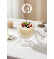 Glamis Selen Concept Şiler Model El Yapımı Cam Kurabiye ve Şekerlik (Şeffaf)