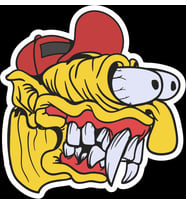 Zombi 10 Sticker 10x10 cmRenkli Sticker