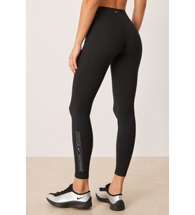 Nike One Training Dri Fit Gym Life Swoosh High Rise Full Length Kadın Yüksek Bel Cepli Antrenman Taytı Siyah