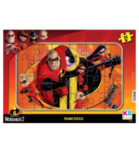 INC 704 Incredibles 2 Frame Puzzle 24 Parça
