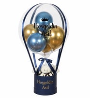 Kişiye Özel Yeni Bebek Hediyesi Balon Kutusu